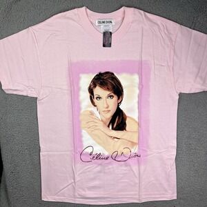 Celine Dion Tour‎ Promo T Shirt Pink Y2K Size Large